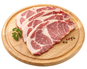 Fototapeta premium raw pork chops