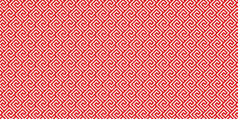 Monochrome meander or greek key pattern