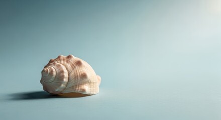Small ceramic hedgehog figurine casting a shadow on a textured pastel blue surface