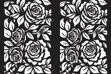 Beautiful Rose Flower Laser Cut