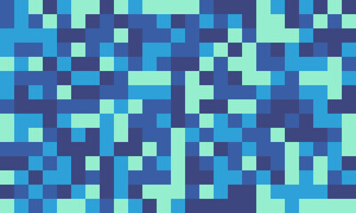 Abstract pixel art background.  Cool blue and teal shades create a dynamic, modern texture ideal for website banners, tech designs, or vibrant digital art projects.