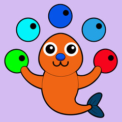 funny cartoon octopus