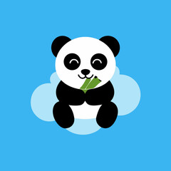 panda and bamboo