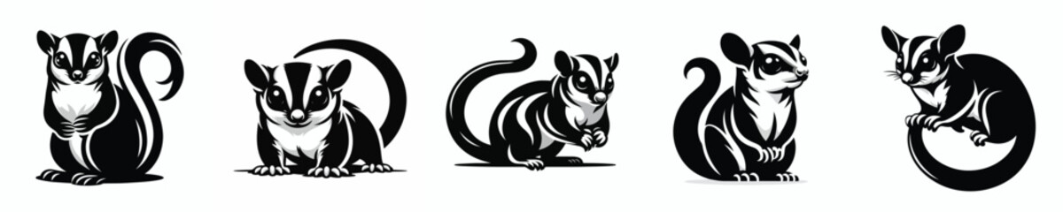 vector black and white silhouette of a sugar glitter