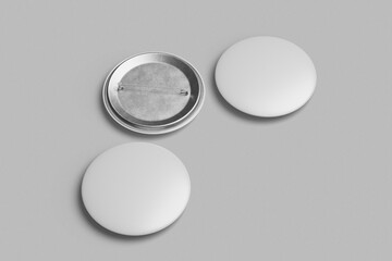 Pin Mockup 3D Rendering