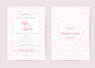 Wedding invitation cards