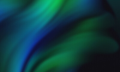 Abstract flowing gradients of deep blue and vibrant green shades