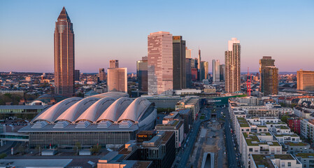 Aerial View The Messe Frankfurt