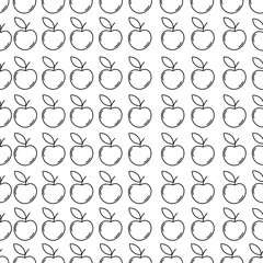 Fruit Outline Seamless Pettern