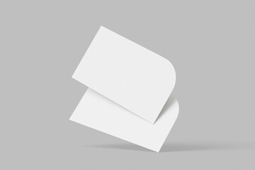 Single Rounded Business Card Mockup