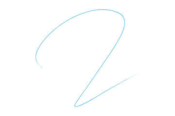 Light Blue Pencil Underline - Hand drawn horizontal chalk, marker or pencil lines. Design element for emphasis, text lines and decorations. Set on a transparent background.