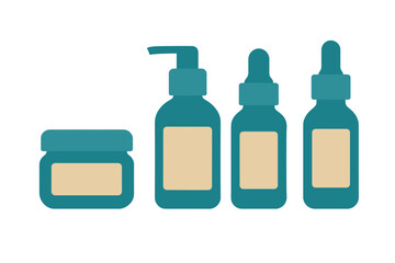 Collection of cosmetic containers