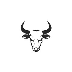 Fierce Bull Head Logo Design.