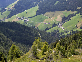Panoramic View of the Dolomites from the Rocky Summit of Plan de Corones, Italy