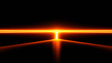 Illuminated Horizon: A vibrant golden light beam radiates across a dark, textured surface. The scene evokes a sense of mystery and intrigue, drawing the viewer into a world of potential.