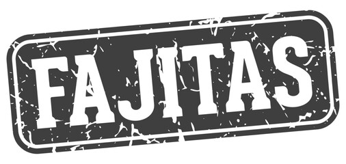 fajitas rectangular sign. fajitas stamp