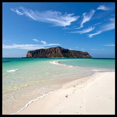Obraz premium Tropical island beach scene