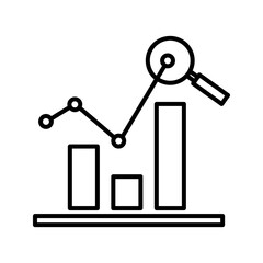 Stock Valuation icon in vector. logotype

