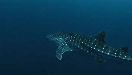 Whale Shark Underwater - A Gentle Giant in the Deep Blue Sea. - Powered by Adobe
