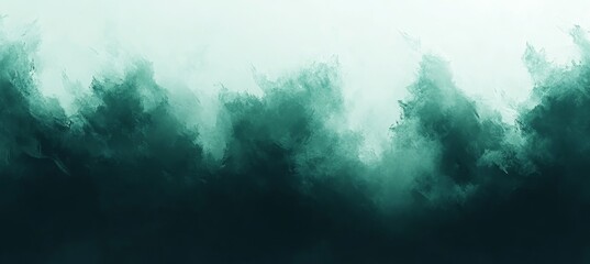 A Tranquil Abstract Seascape with Ethereal Waves and Soft Textures in Shades of Turquoise and Blue