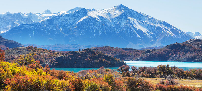 Fototapeta Autumn in Patagonia