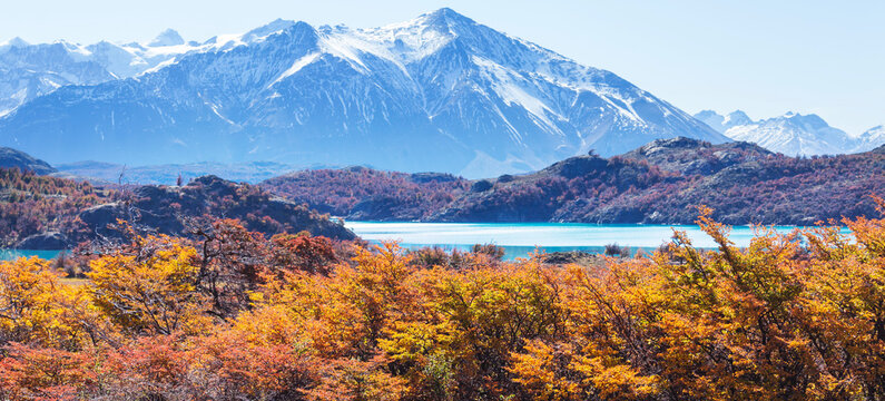 Fototapeta Autumn in Patagonia