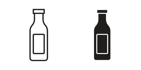 Gin icon art in black and white