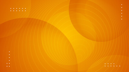 orange abstract background with circles element