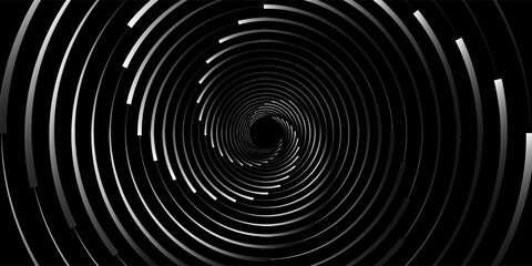 Abstract futuristic technology. Abstract background with dynamic lines and circles.EPS 10