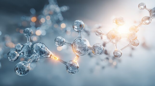 Detailed view of a molecular structure in scientific research