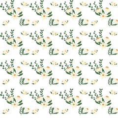 seamless pattern with daisy flowers for textile ribbon fashion gift wrap decoration
