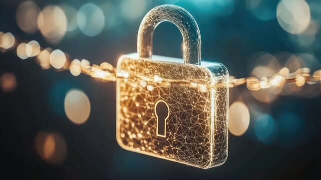 Digital Padlock with Cyber Security Network Protection