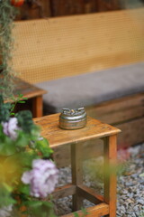 một góc bàn của quán cafe