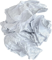 Obraz premium White torn crumpled paper ball texture