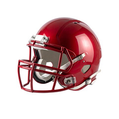 Naklejka premium Untitled design - Red American football helmet isolated on a white background with (3)