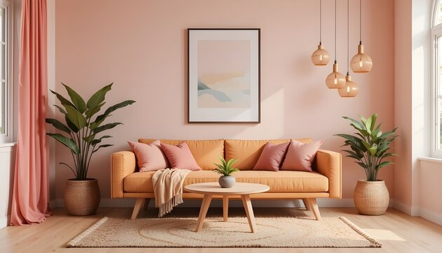 Generated image: Minimal boho decor with minimal colors