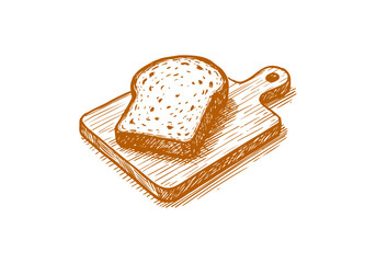Bread hand drawn sketch sketch vector illustration