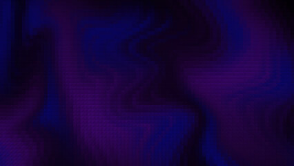 Abstract purple and blue gradient background with pixel light effect - Abstract digital background in deep blue and purple gradient tones with pixelated wave texture and soft glowing highlights. 