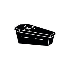Coffin Icon – Halloween Grave Illustration
