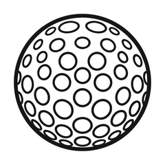 golf ball isolated on white