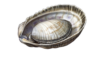 seashell isolated on white