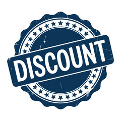 Obraz premium Retro Discount Stamp with Star Embellishments Offers and Price Reduction Announcement