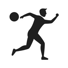 tennis player silhouette vector