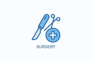 Surgery Icon Or Logo Isolated Vector Illustration