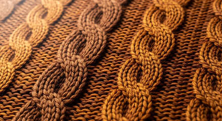 Cozy Knitted Autumn Texture Background