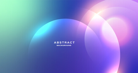 Abstract gradient background with luminous circles and soft glowing light.