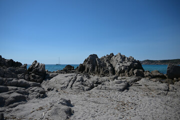 Rena Majori beach (italian: Spiaggia Rena Majori), Sardinia, Italy