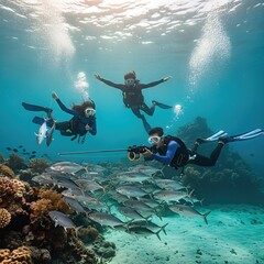 Underwater Adventure Spearfishing and Scuba Diving