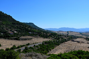 Norh Sardinia mountains view. Italy