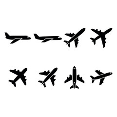 Airplane Icon Set – Travel Aviation Collection